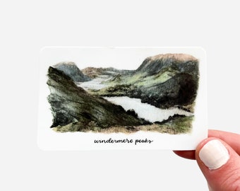 Windermere Peaks Watercolor Sticker