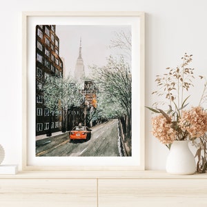 You're On Your Own, Kid watercolor painting, take the moment and taste it, Midnights, Unframed Print and Poster, New York City, unframed no writing