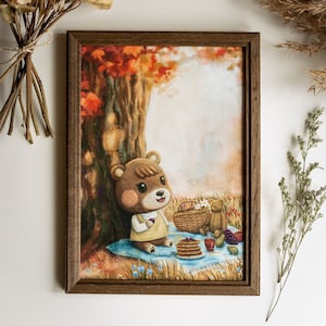 A5 // Illustrazione di "Mona, Maple", residente animale // Stampa artistica, poster