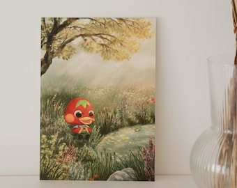 A5 // Animal villager "Ketchup" illustration // art print, poster