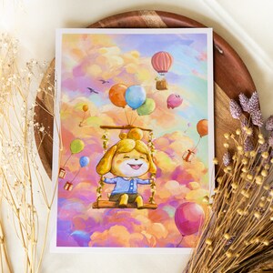 A4 // Flying Isabelle (melinda, Marie) - Balloon Scenery, Animal Cr ...