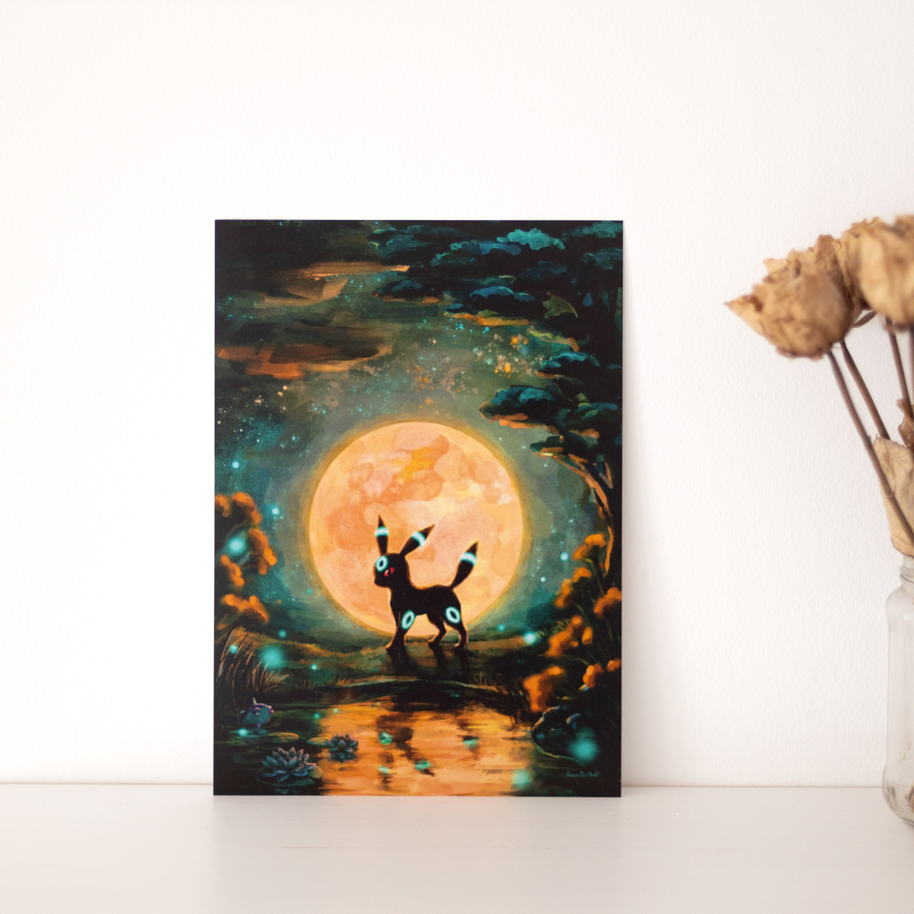 ブラッキー　ポスター ポケモンポスター: ブラッキー - Etsy 日本