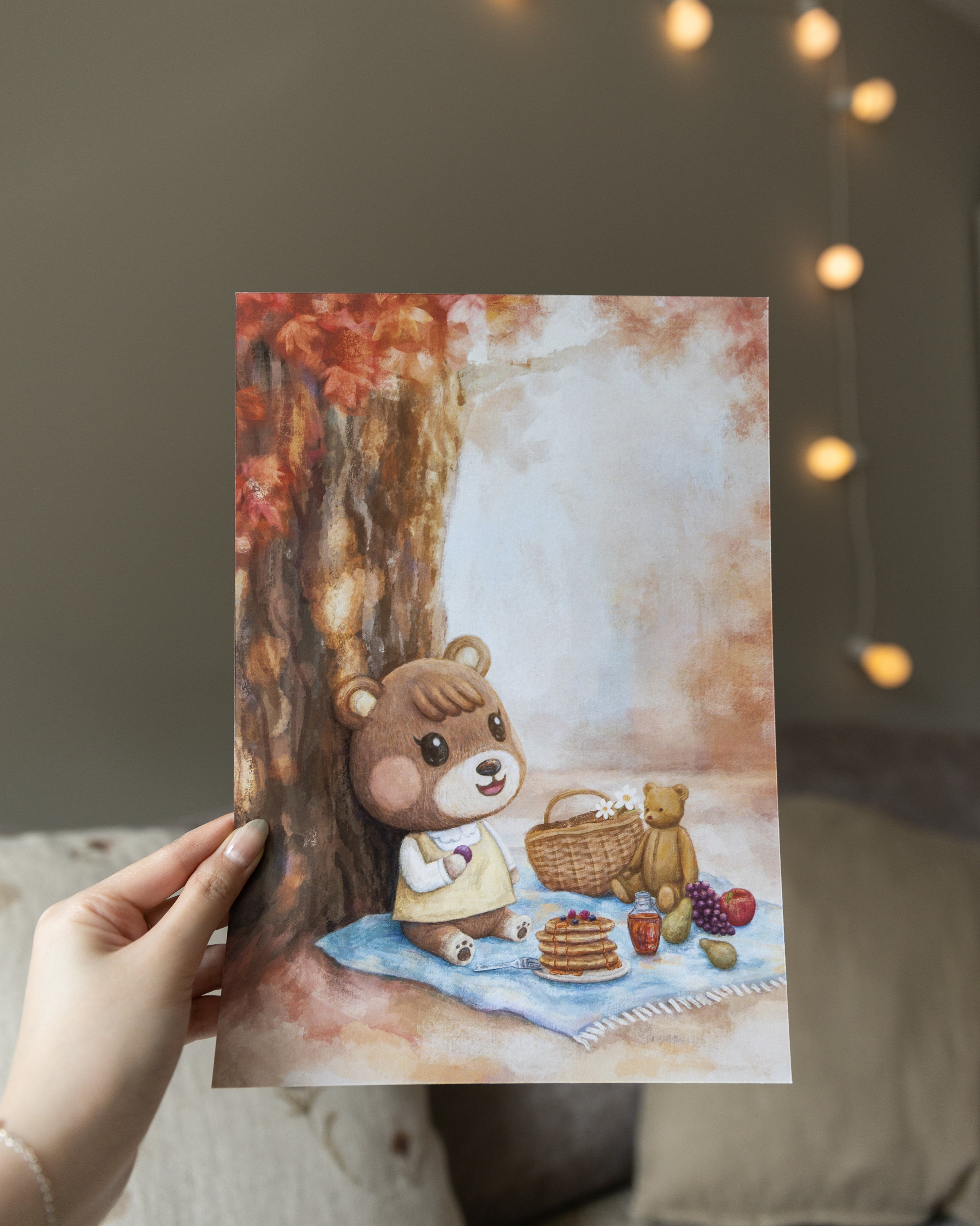 A4 // Animal Villager Maple Villager // Illustration Poster Etsy