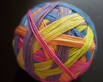 Spring Rainbow Self-striping Hand Dyed Yarn