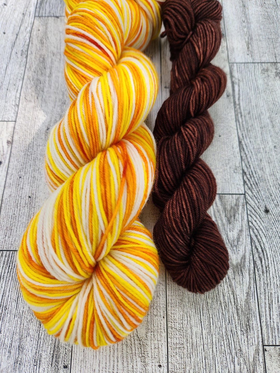 Candy Corn Self-striping Hand Dyed Yarn - Etsy