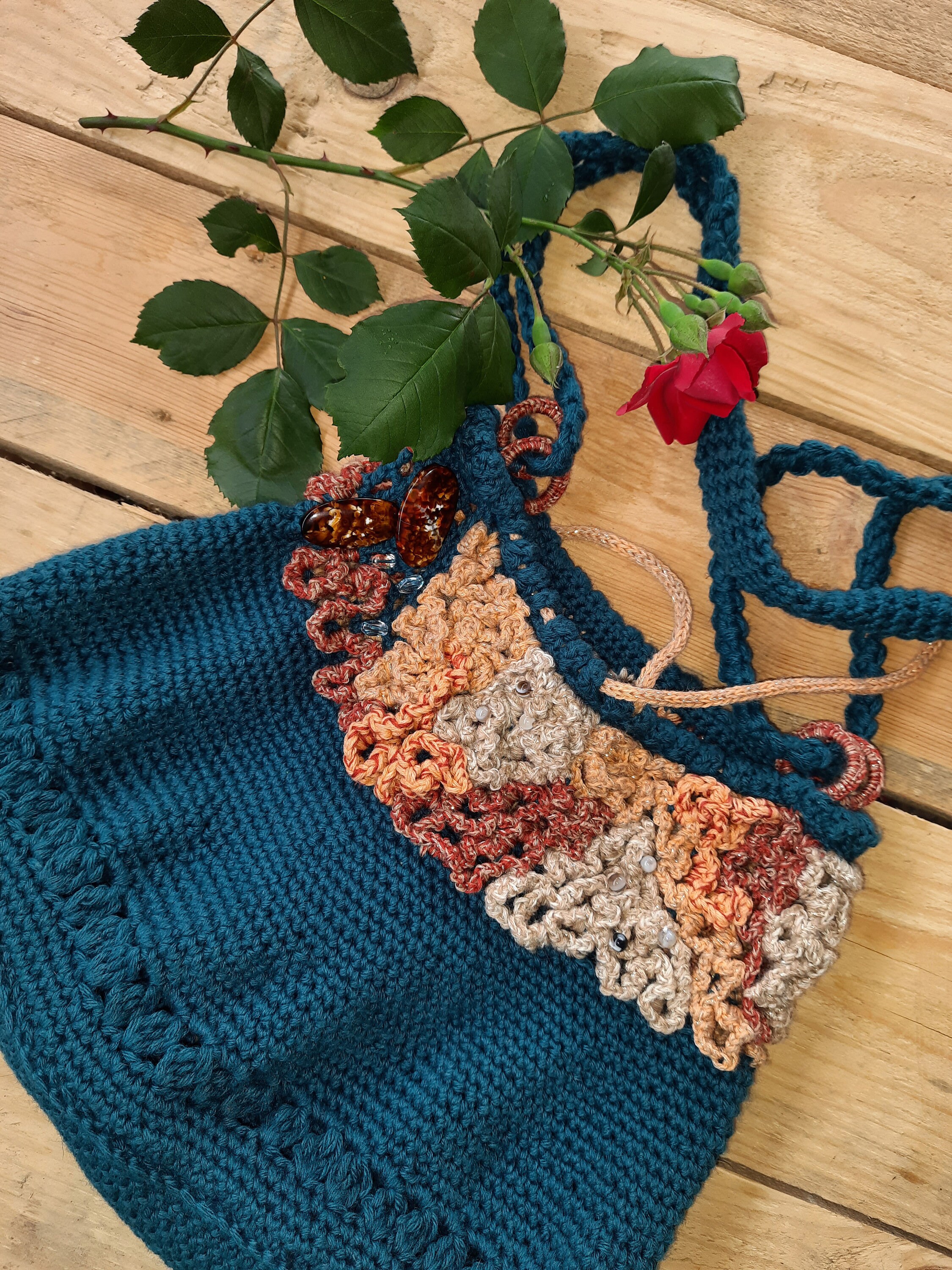 Vintage bag handmade crochet bag handmade bag bags for Etsy