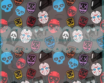Masked Men Seamless Pattern, BookTok MaskTok Design (Digital Download)