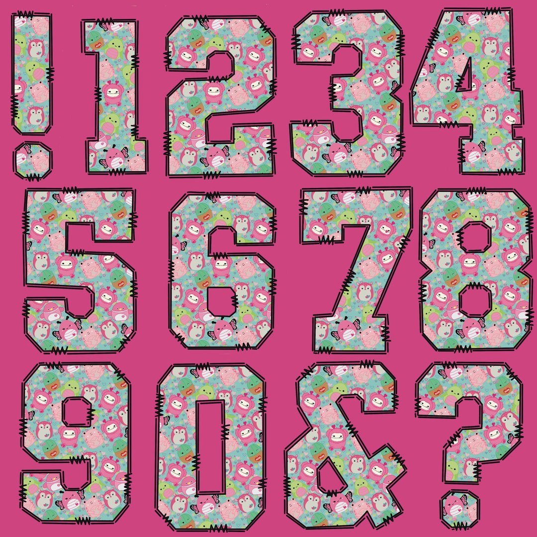 DIGITAL DOWNLOAD Squishmallow Numbers 13 Individual Numbers/png's ...