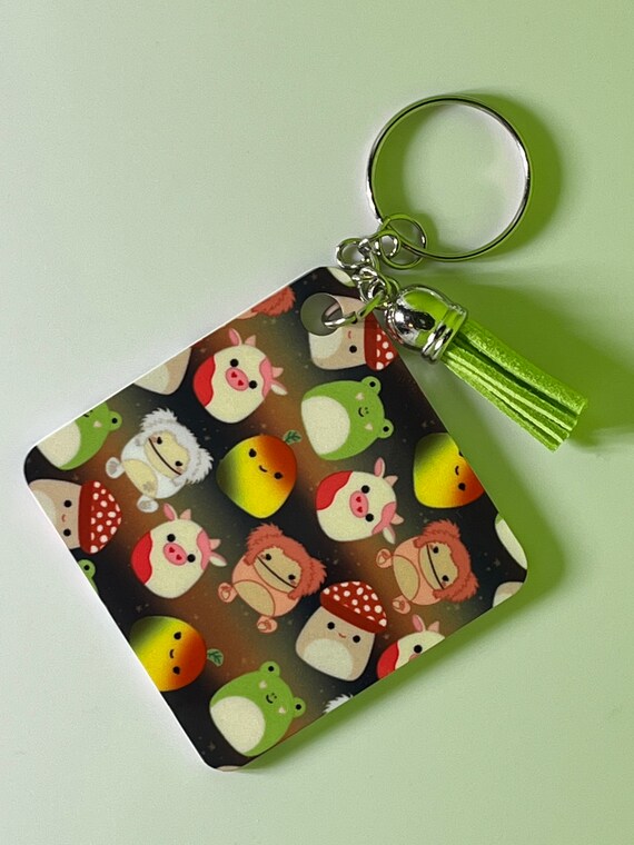 Squishmallow Rainbow Keychain / Squishmallow Keychain / Custom Etsy