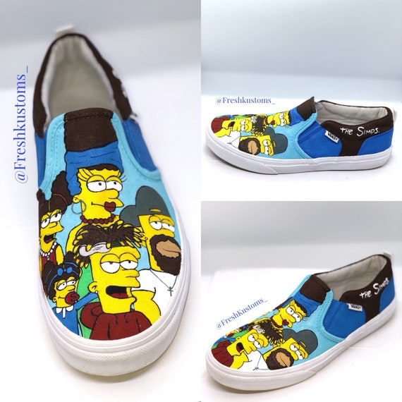 vans simpsons custom
