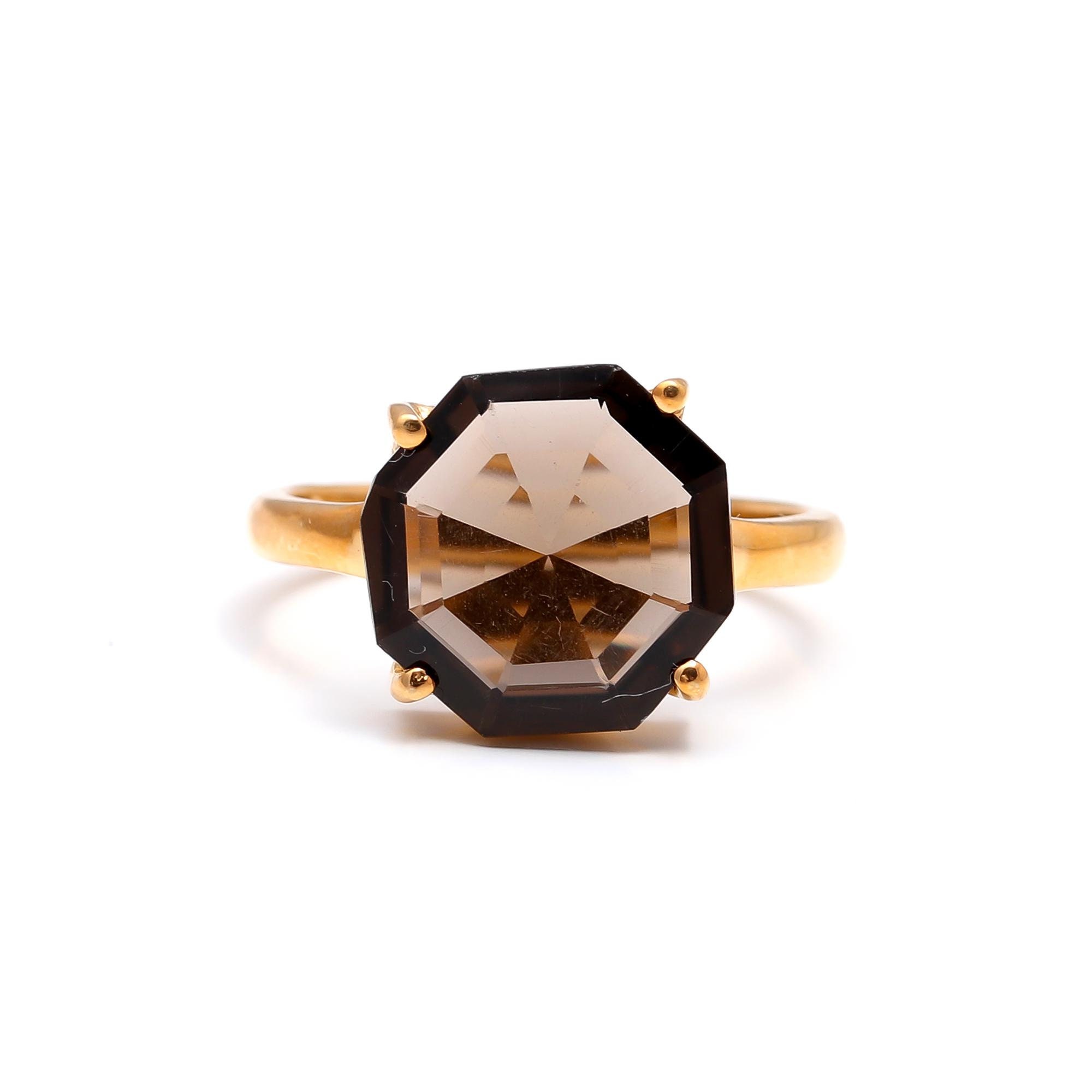 BROWN QUARTZ RING – SHITIKA STUDIOS