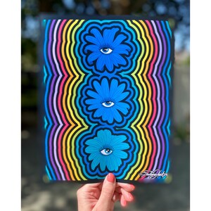 Flower Eyes Art Print