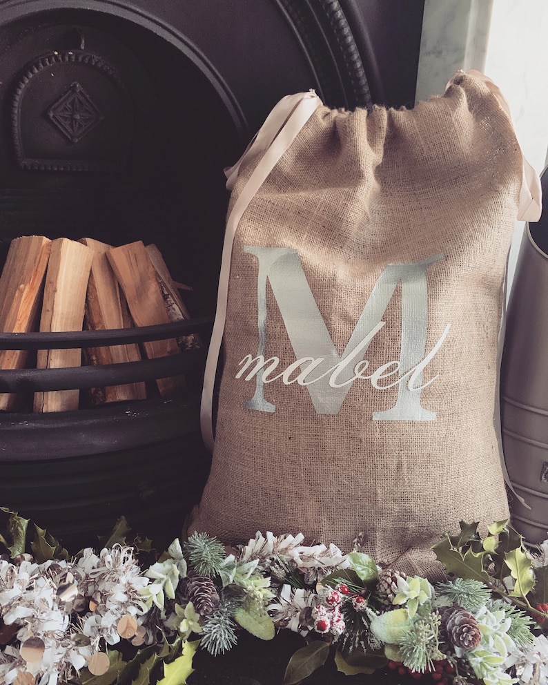 Personalised Handmade Hessian Gift Sacks Birthday/christmas - Etsy UK