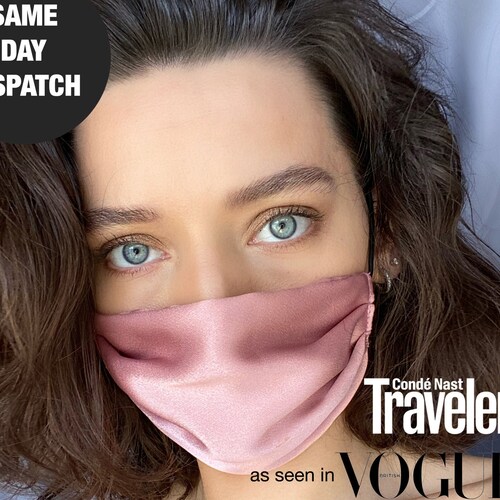 SET OF 3 Made in USA Silk Satin Adult Face Mask Fabric Etsy