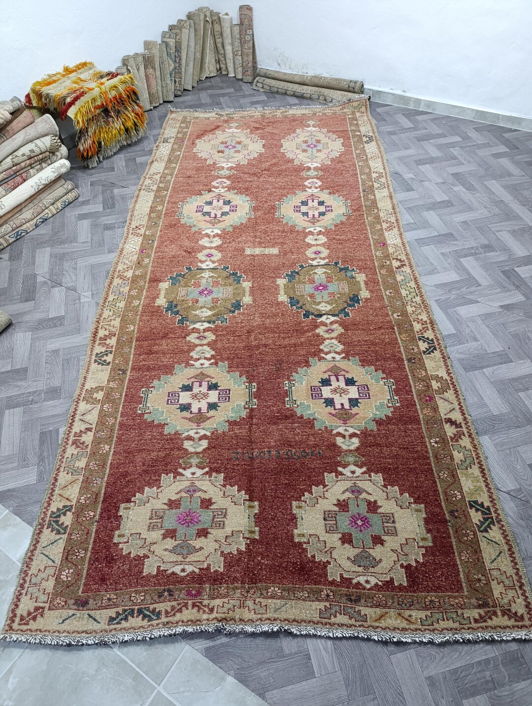 6x12 Rug 6x12 Vintage Handwoven Carpet Oversized Rug, 6x12 Oushak Runners Rug ...