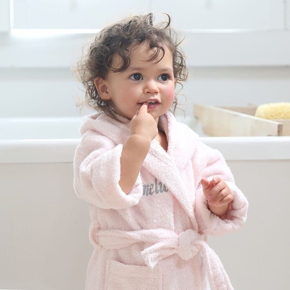 Parador Hooded Terry Kids Bath Robe, 100% Cotton, Made in Turkey - Navy –  1-800Towels.com