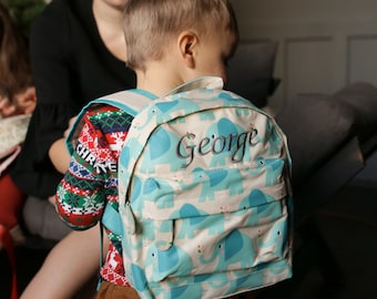 ELEPHANT personalised backpack, nursery backpack, elephant gifts, toddler backpack, back to school,