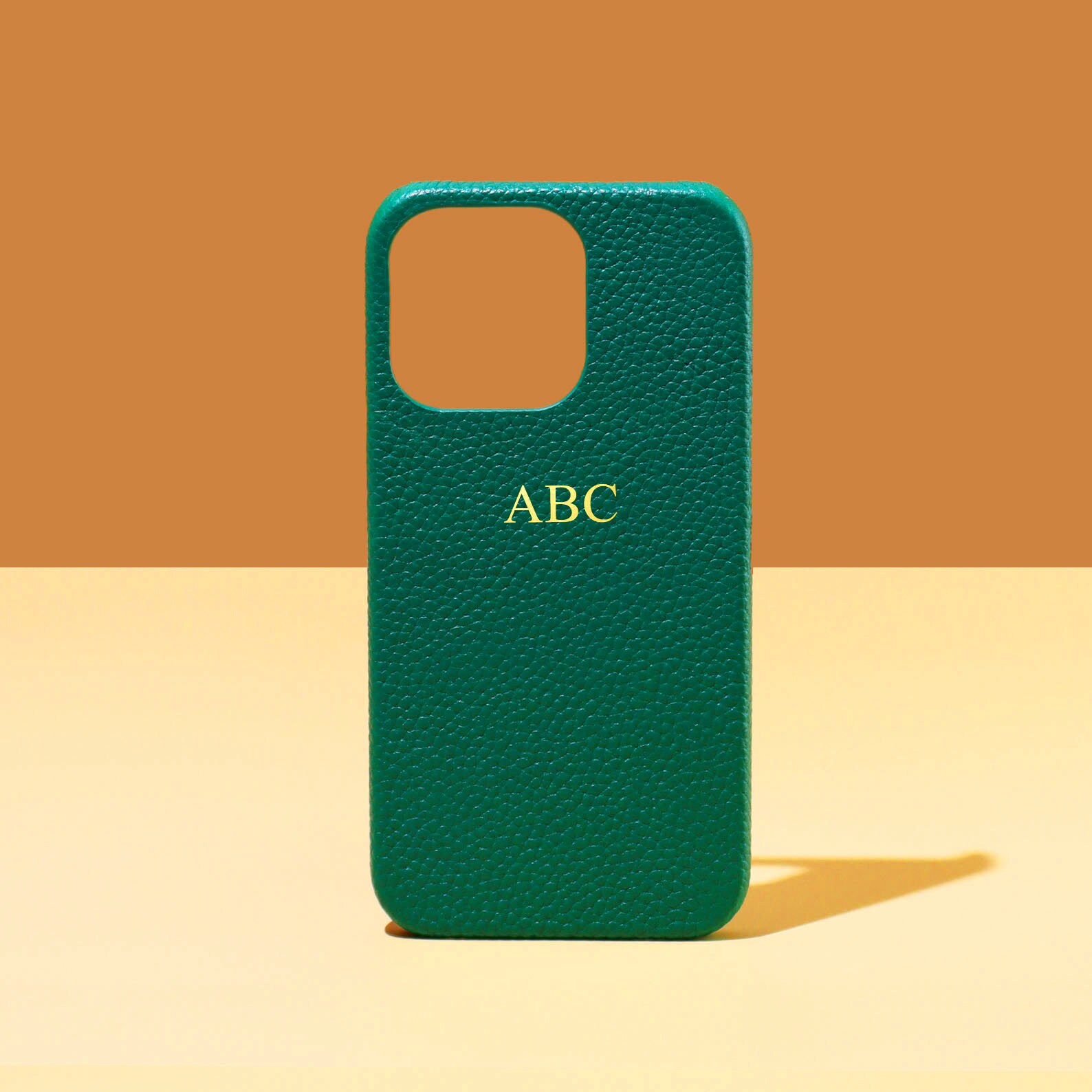 Personalised Green Pebble Leather Phone Case Iphone 11 11 Etsy