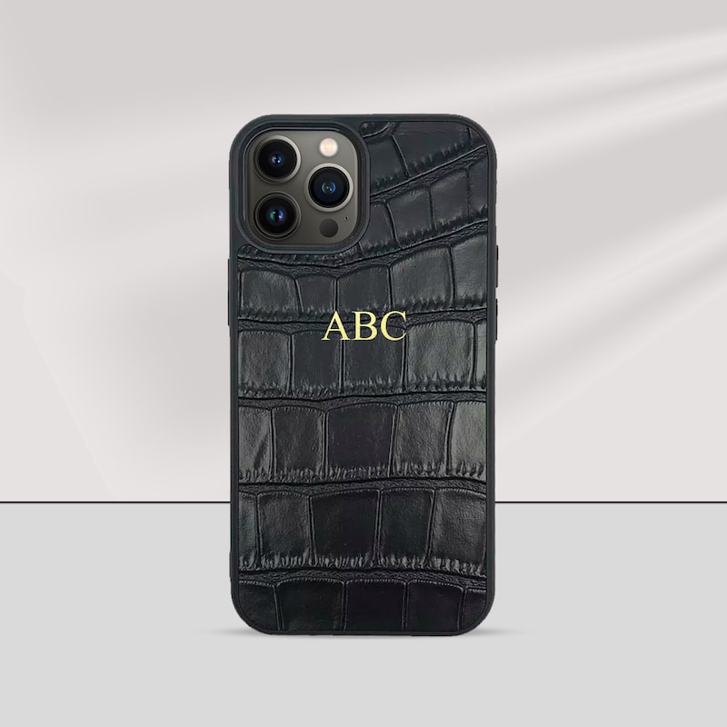 Ostrich Croc Crossbody Cell Phone  Case main image 0
