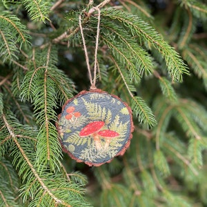 Woodland Mushroom hanging decoration