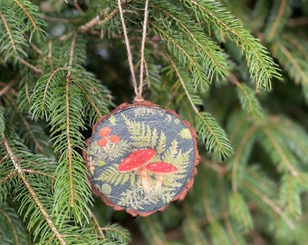 Woodland Mushroom hanging decoration