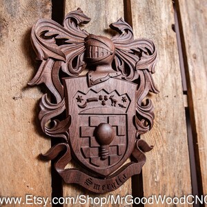 Smerglia Family Crest | Personalized Coat of Arms | Family Heirloom | Best Man Gift | Custom Wedding Gift | Heraldry | Handmade