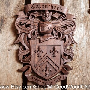 Carruthers Family Crest | Coat of Arms | Personalized Wedding Gift | Family history | Groomsman