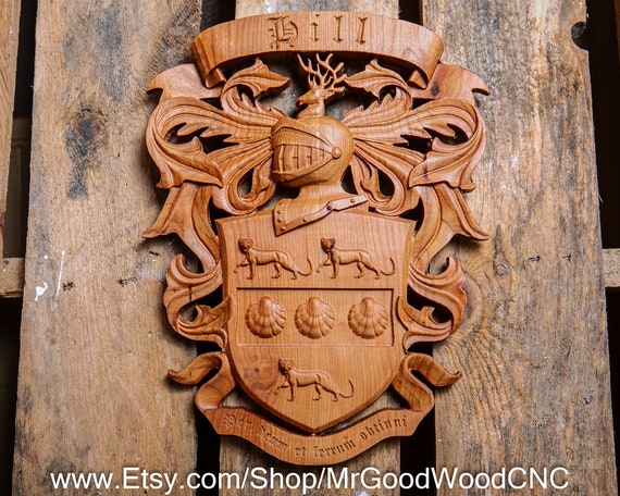 Hill Family Crest | Coat of Arms | Personalized Wedding Gift