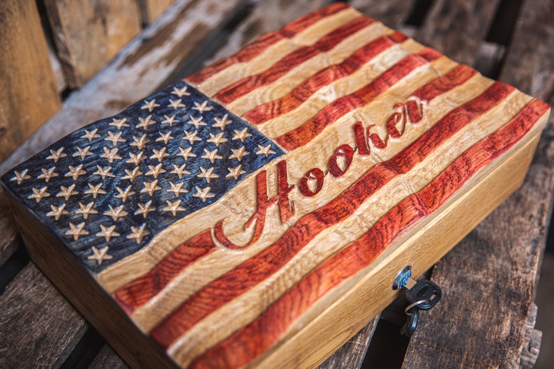 Custom American Flag Gun Safe Pistol Case Custom Handgun Etsy