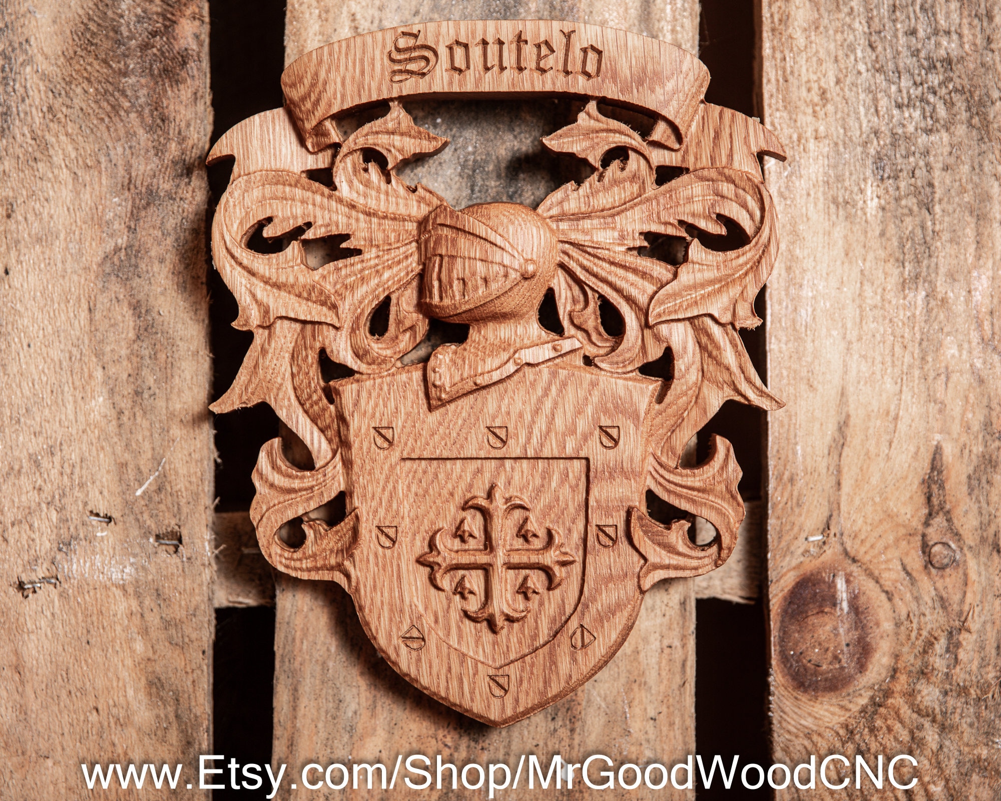 Wood Family Crest Coat of Arms Personalized Wedding Gift - Etsy