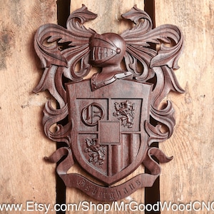 Osherghaus Family Crest | Personalized Coat of Arms | Family Heirloom | Best Man Gift | Custom Wedding Gift | Heraldry | Handmade