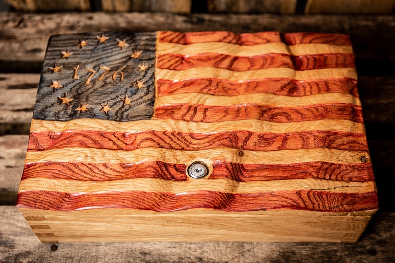 Custom Betsy Ross American Flag Gun Safe Pistol Case Etsy