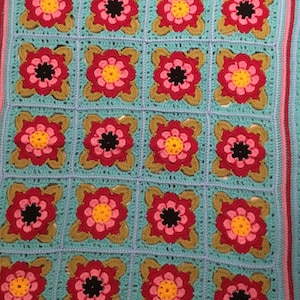 Crocheted baby blanket