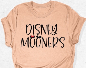 Disney Mooners Shirt, Disney Shirt, Disney Couple Shirt, Disney Trip Shirt, Disneyland Shirt, Disney Vacation Shirt, Honeymoon Shirt