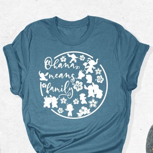 Ohana Means Family Shirt, Disney Shirt, Disney Family Shirt, Disney Family Vacation Shirt, Ohana Shirt, Lilo And Stitch Shirt, Stitch Shirt