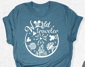 World Traveler Shirt, Disney World Traveler Shirt, Disney Family Shirt, Disney Family Vacation Shirt, Magic Kingdom Shirt, Disney Shirt