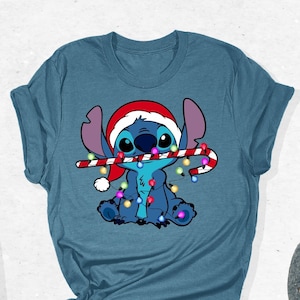 Lilo And Stitch Shirt, Lilo And Stitch Christmas, Stitch Shirt, Disney Christmas Shirt, Disney Shirt, Christmas Shirt, Christmas Gift