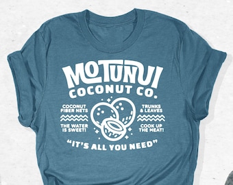 Motunui Coconut Co Shirt, Disney Moana Shirt, Magic Kingdom Shirt, Disney Hawaii Outfit, Disney Trip Tee Gifts, Disneyworld Family Trip Tee
