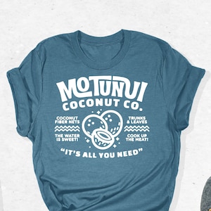 Motunui Coconut Co Shirt, Disney Moana Shirt, Magic Kingdom Shirt, Disney Hawaii Outfit, Disney Trip Tee Gifts, Disneyworld Family Trip Tee