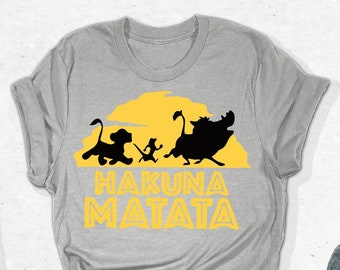 Hakuna Matata T-Shirt, Animal Kingdom Shirts, Disney Custom Outfit, Disney Trip Tee, Disney Vacation Shirt, Disneyland Tees, Lion King Shirt