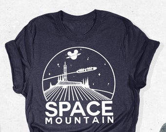 Disney Space Mountain T-Shirt, Disney Space-Themed Shirt, Tomorrowland Tee, Disney Family Vacation Shirt, Disneyworld Tee, Disneyland Outfit
