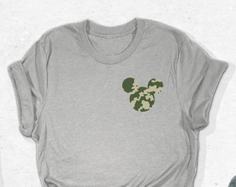 Pocket Mickey Head T-Shirts, Mickey Head Silhouette Shirt, Mickey Ear Tee, Disneyworld Tee for Gift, Disney Mickey Shirt, Disney Trip Outfit
