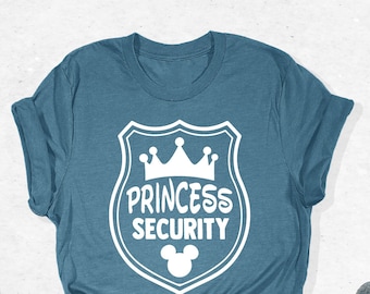 Princess Security Disney Dad Shirt, Dad Trip Shirt, Disney Dad Tee, Fathers Day Shirt, Dad Gift Outfit, Cute Princess Protection Dad Apparel