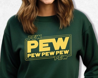Pew Pew Pew, Star Wars Sweatshirts, Disney Star Wars, Star Wars Shirt, Disney Sweatshirts, Disney Sweatshirt, Disneyland Sweatshirts