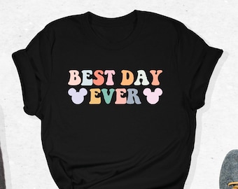 Disney Best Day Ever T-Shirt, Mickey Head Shirt, Cute Disneyworld Shirt, Disneyland Family Outfit, Funny Disney Gifts, Best Disneyland Shirt