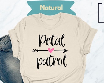 Camisa de Patrulla de Pétalos, Camisa de Niña de las Flores, Camisa de Flores, Camisa de Niña Bonita, Camisa de Niña Bonita de las Flores, Camisa de Boda a Juego, Camisa de Boda