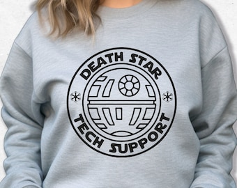 Death Star Tech Support, Death Star Sweatshirt, Star Wars Sweatshirts, Star Wars Shirt, Disney Star Wars Sweatshirt, Disney Sweatshirts