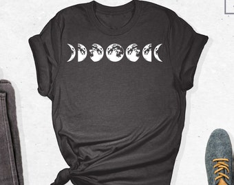 Moon Phases Shirt, Moon Shirt, Moon Phases Tshirt, Moon Tee, Moon Phases Tee