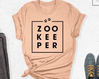 Zookeeper Shirt, Zookeeper T Shirt, Zookeeper Costume, Zookeeper Outfit, Gift For Animal Lover, Animal Lover Shirt, Zookeeper