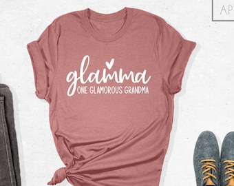 Glamma Shirt, Gift for Grandmothers, Glam-ma Shirt, Grandma Tshirt, Glamorous Grandma, Grandma Shirt, Glamorous Shirt